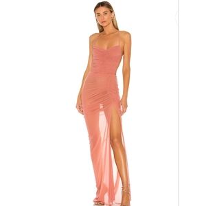 Michael Costello Pink Maxi Dress - Worn Once, Like New!